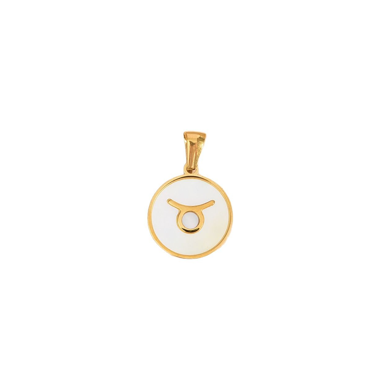 Constellation Round Pendant, European and American Simple Stainless Steel, Steel Style, Versatile Shell, New Jewelry Wholesale