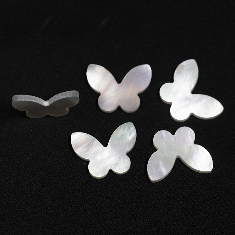 Natural Fritillaria Butterfly Small Pendant, Bracelet, Necklace, Jewelry, DIY Material, Inlay Accessories