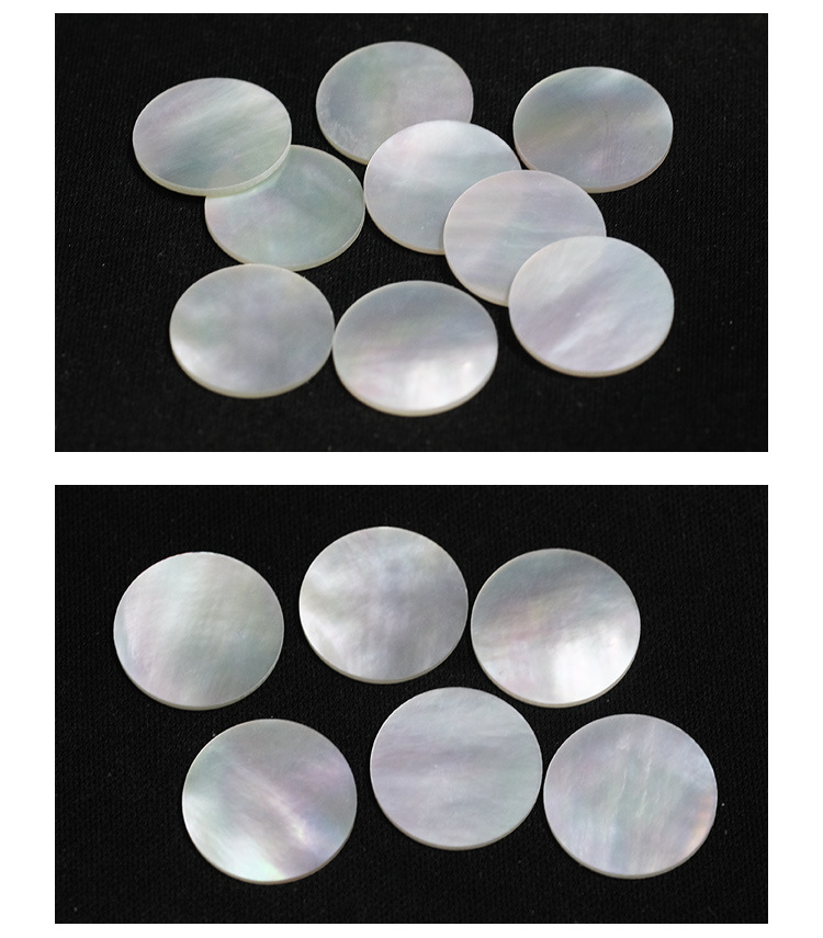 Shell round thin slice bare stone