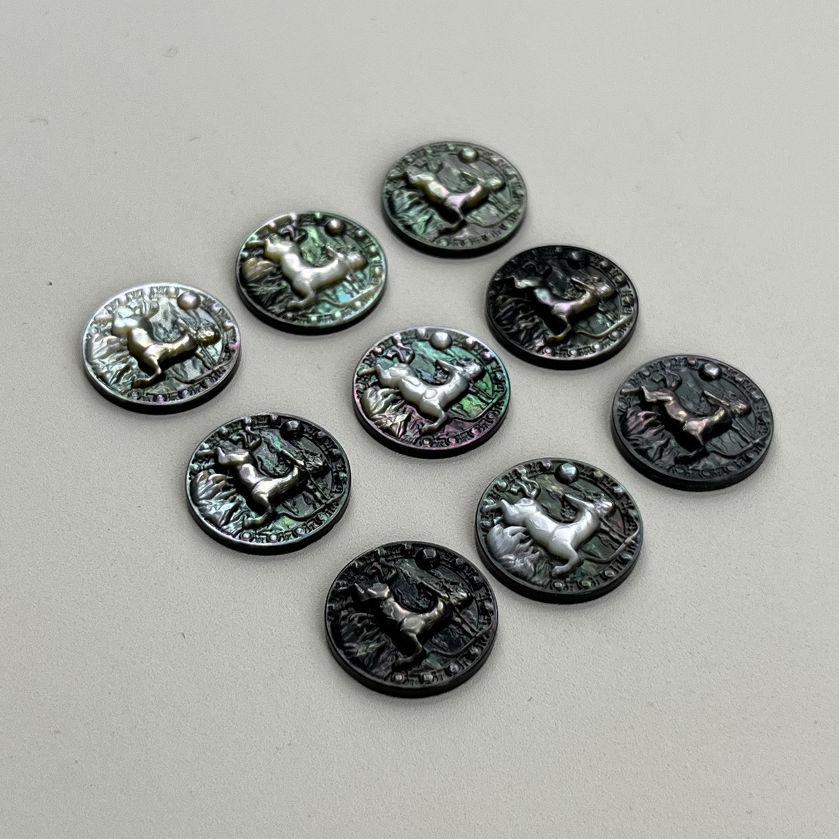 Black Shell Carving of the Twelve Constellations Sagittarius