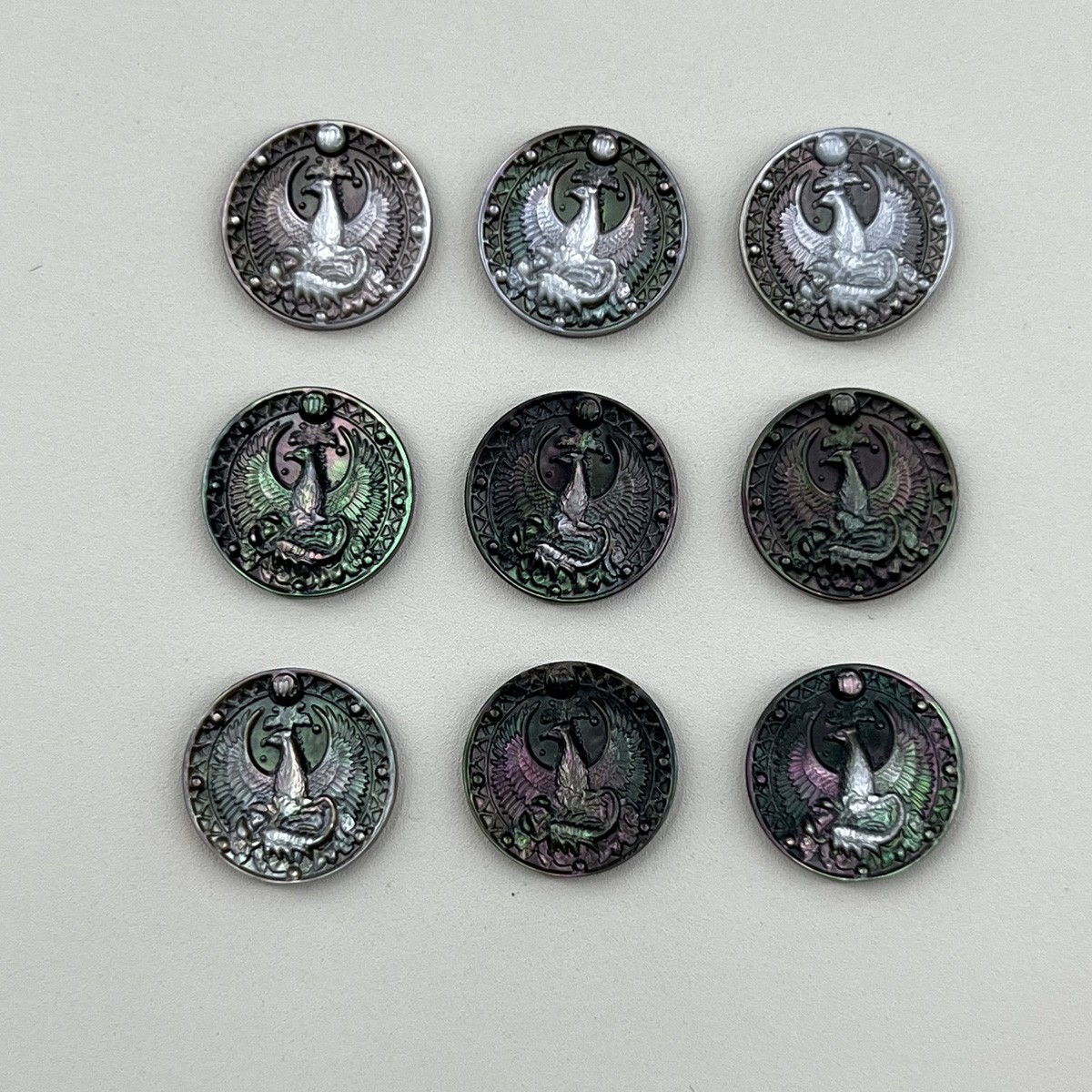 Black Shell Carving of the Twelve Constellations Scorpio