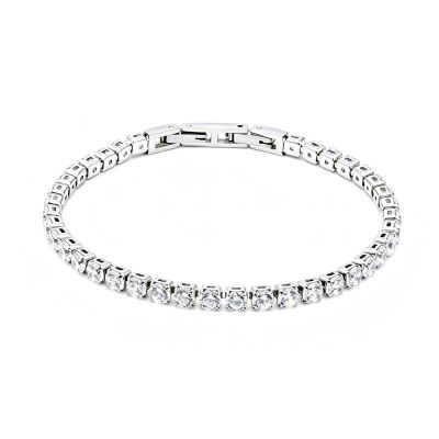 Diamond-studded bracelet (width available: 2, 2.5, 3, 4, 5mm)